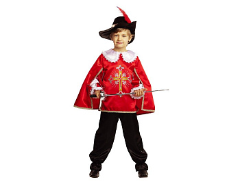 Карнавальный костюм Мушкетер в красном, размер 158-80, Батик, Батик