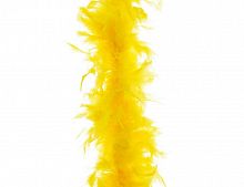 Декоративная гирлянда "Боа из перьев", 184 см, цвет: жёлтый, Kaemingk
