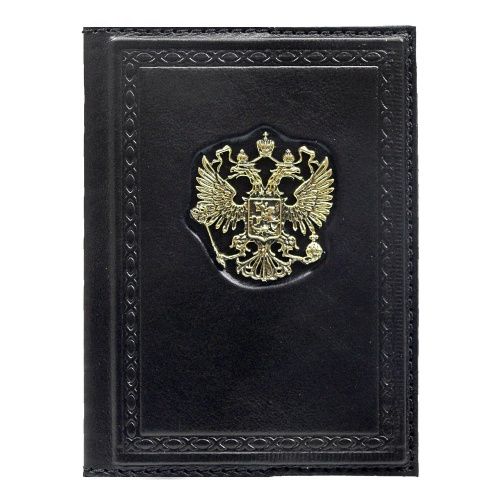 Обложка для паспорта «Россия Златоглавая» черная фото 2