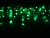 Светодиодная бахрома Quality Light 3.1*0.5 м, 150 зеленых LED ламп, белое мерцание, прозрачный ПВХ, соединяемая, IP44, BEAUTY LED
