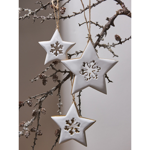 Набор елочных украшений winter stars из коллекции new year essential, 3 шт. фото 2