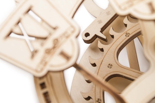 Механическая сборная модель Wood Trick Настенные часы с маятником фото 4