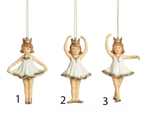 Ёлочная игрушка "Крошка-принцесса", полистоун, 12.5 см, разные модели, Goodwill
