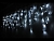 Светодиодная гирлянда Бахрома Rich Led Cap 3*0.5 м, 112 холодных белых LED ламп, прозрачный ПВХ, соединяемая, IP65, Rich LED
