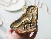 Ёлочная игрушка ДОИСТОРИЧЕСКИЕ ВРЕМЕНА: АПАТОЗАВР, стекло, 12 см, Kurts Adler