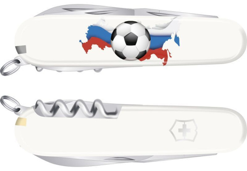 Нож Victorinox Spartan, 91 мм, 12 функций, 'Российский футбол', 1.3603 SOCCER I фото 2