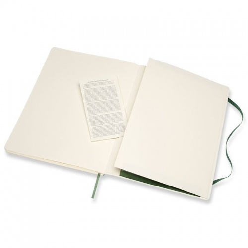 Блокнот Moleskine Classic Soft XL, 192 стр., зеленый, пунктир фото 3