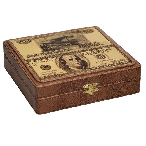 Шкатулка для денег «Рубли-Доллары» фото 2