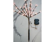Светящаяся ветка БУКЕТИК ОГОНЬКОВ, 30 тёплых белых LED-огней, 50 см, батарейки, уличная, Kaemingk