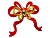 Акриловая ёлочная игрушка БАНТ-ЖЕЛАНИЕ, красный с золотым, 12.5 см, Forest Market