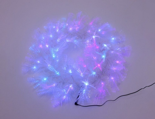 Оптиковолоконный венок "Северное сияние", белый, разноцветные светодиоды, мерцающий, 50 см, Edelman, Luca фото 4
