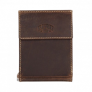Бумажник Klondike Yukon, с зажимом для денег, коричневый, 12х1,5х9 см