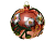 Стеклянный ёлочный шар ВИШНЕВЫЙ ЦВЕТ, розовый бархат, 10 см, Kaemingk (Decoris)