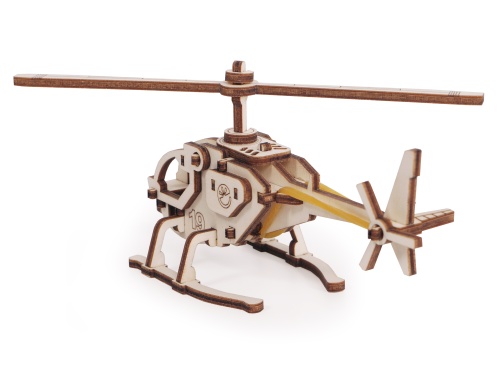 Конструктор 3D деревянный Lemmo Вертолет Робинзон фото 4