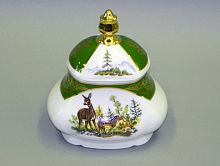 Шкатулка для чайных пакетиков Leander 0,65л — зелёный, белый