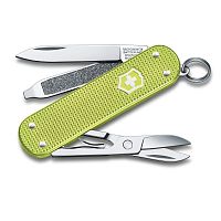 Нож-брелок Victorinox Classic SD Alox Colors, 58 мм, 5 функций, "Lime Twist"