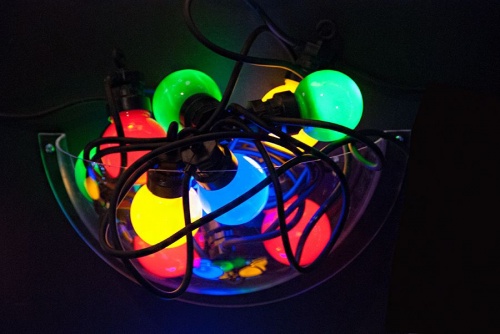 Электрогирлянда "Радужная", 10 ламп, 50 разноцветных LED-огней, 4,5+1.5 м, черный провод каучук, коннектор, уличная, SNOWHOUSE фото 2