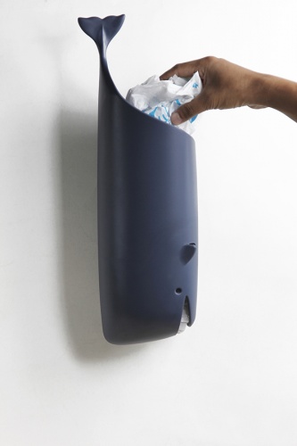 Держатель для пакетов и туалетной бумаги moby whale синий фото 4