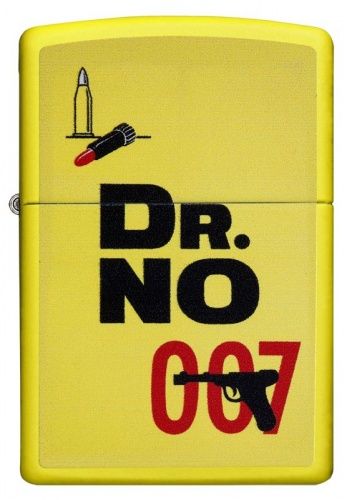 Зажигалка Zippo James Bond с покрытием Lemon™, латунь/сталь, жёлтая, матовая, 36x12x56 мм фото 2