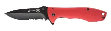 Нож складной Stinger, клинок 80 мм, рукоять: сталь/алюминий, чёрно-красный