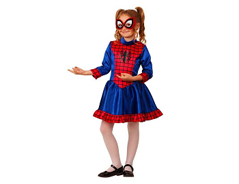 Карнавальный костюм Человек-Паук девочка, размер 134-68, Батик