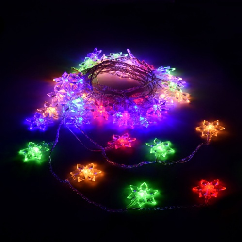 Светодиодная гирлянда для дома (мультиколор) Vegas Цветочки 80 LED, 10 м, 220V 55084 фото 3
