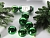 Набор однотонных пластиковых шаров, глянцевые, зеленые, 60 мм, упаковка 10 шт., Winter Decoration