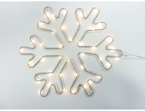 Светящееся украшение "Снежинка", металл, 40 микро LED-огней, 30 см, Peha Magic