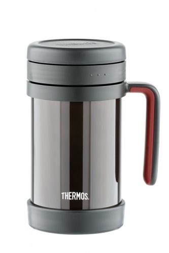 Термос Thermos TCMF-501 (0,5 литра) с ситом, коричневый фото 2
