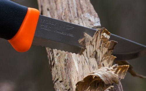 Нож Morakniv Companion F Serrated, нержавеющая сталь, оранжевый фото 2