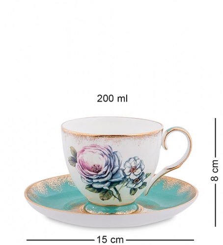 JK- 21 Чайный набор на 6 перс."Цветок Неаполя" (Pavone) фото 2