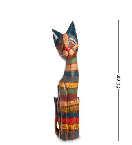99-035 Статуэтка «Кошка» 50 см (албезия, о.Бали)