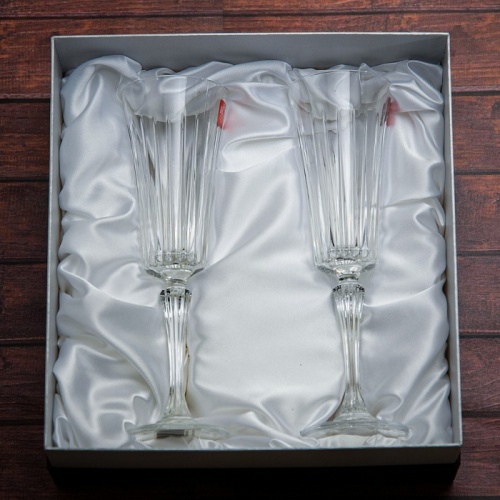 Набор из 2 бокалов для шампанского "Timeless-1" в подарочной коробке фото 2
