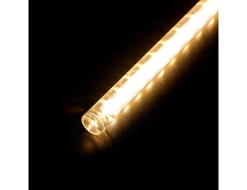 Светодиодная гирлянда Тающие Сосульки 10*0.5 м, 600 теплых белых LED ламп, черный ПВХ, 10 м, IP44, BEAUTY LED фото 2