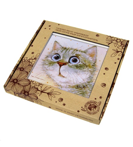 ANG-943 Панно керамическое «Любимый котик» 15х15 фото 3