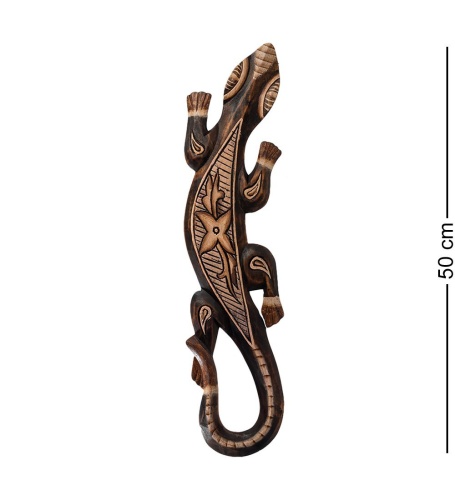 20-022 Панно настенное «Геккон» (албезия, о.Бали) 50 см