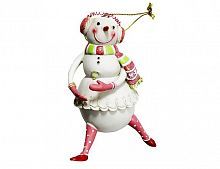 Статуэтка-подвеска "Снеговик-девочка", полирезин, 6.5х4.7х10.2 см, Forest Market
