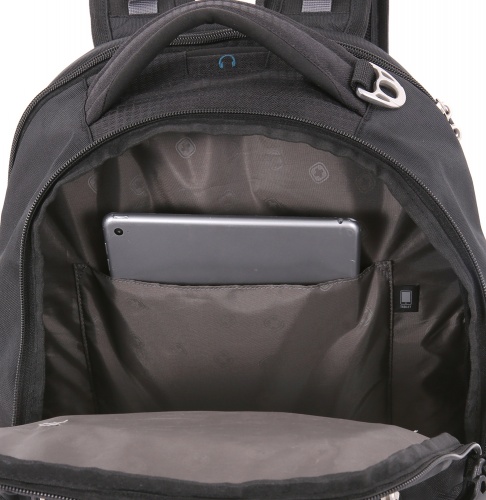 Рюкзак Swissgear 15'',чёрный/синий, 36x19x47 см, 32 л фото 4