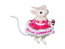 Ёлочная игрушка "Мышка - романтичная леди", стекло, 10х12.7 см, Holiday Classics