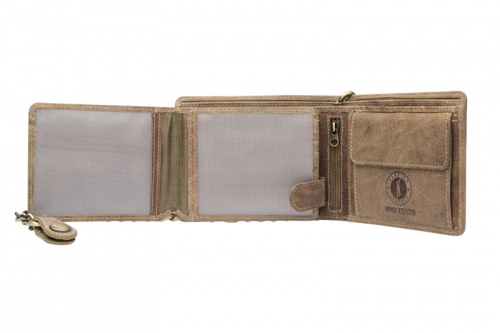 Бумажник Klondike Happy Eagle, коричневый, 12,5x10 см фото 5