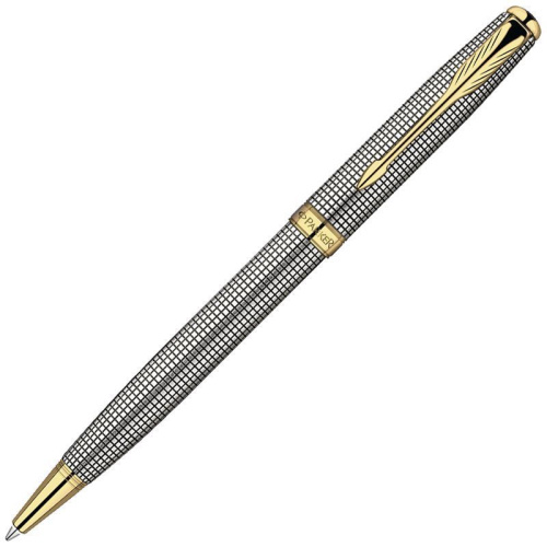 Parker Sonnet - Cisele Silver GT, шариковая ручка, M, BL