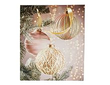 Подарочный пакет НОВОГОДНИЕ ШАРЫ 'ХОЛЛИ', бумага, 42х30 см, Due Esse Christmas