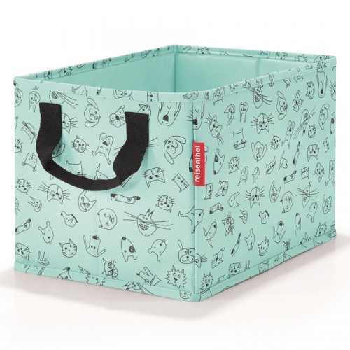 Коробка для хранения детская Storagebox cats and dogs mint