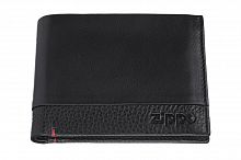 Портмоне Zippo с защитой от сканирования RFID, цвет чёрный, натуральная кожа, 11,5×2×9,5 см