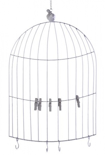 Держатель для записок и карточек "Птичья клетка", белый, 48х35х3 см, Koopman International