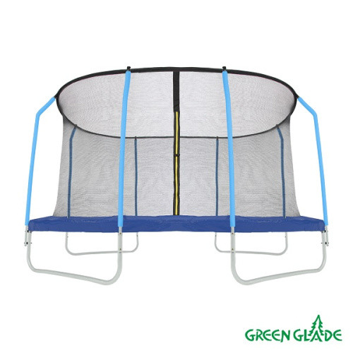 Батут уличный Green Glade с сеткой 12-футовый 4 ножки 8 стоек (2 кор.) фото 7