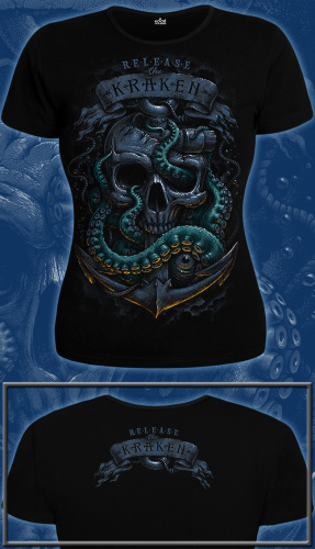 Женская футболка"RELEASE THE KRAKEN" фото 2