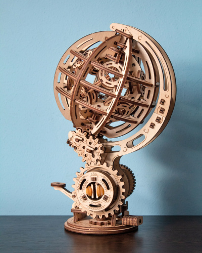 Конструктор деревянный 3D EWA Кинетический глобус фото 3