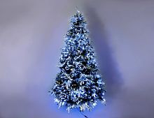 Искусственная елка с огоньками Polaris заснеженная, холодные белые лампы, ЛИТАЯ + ПВХ, BEATREES