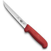 Нож Victorinox обвалочный, лезвие 15 см, прямое, красный